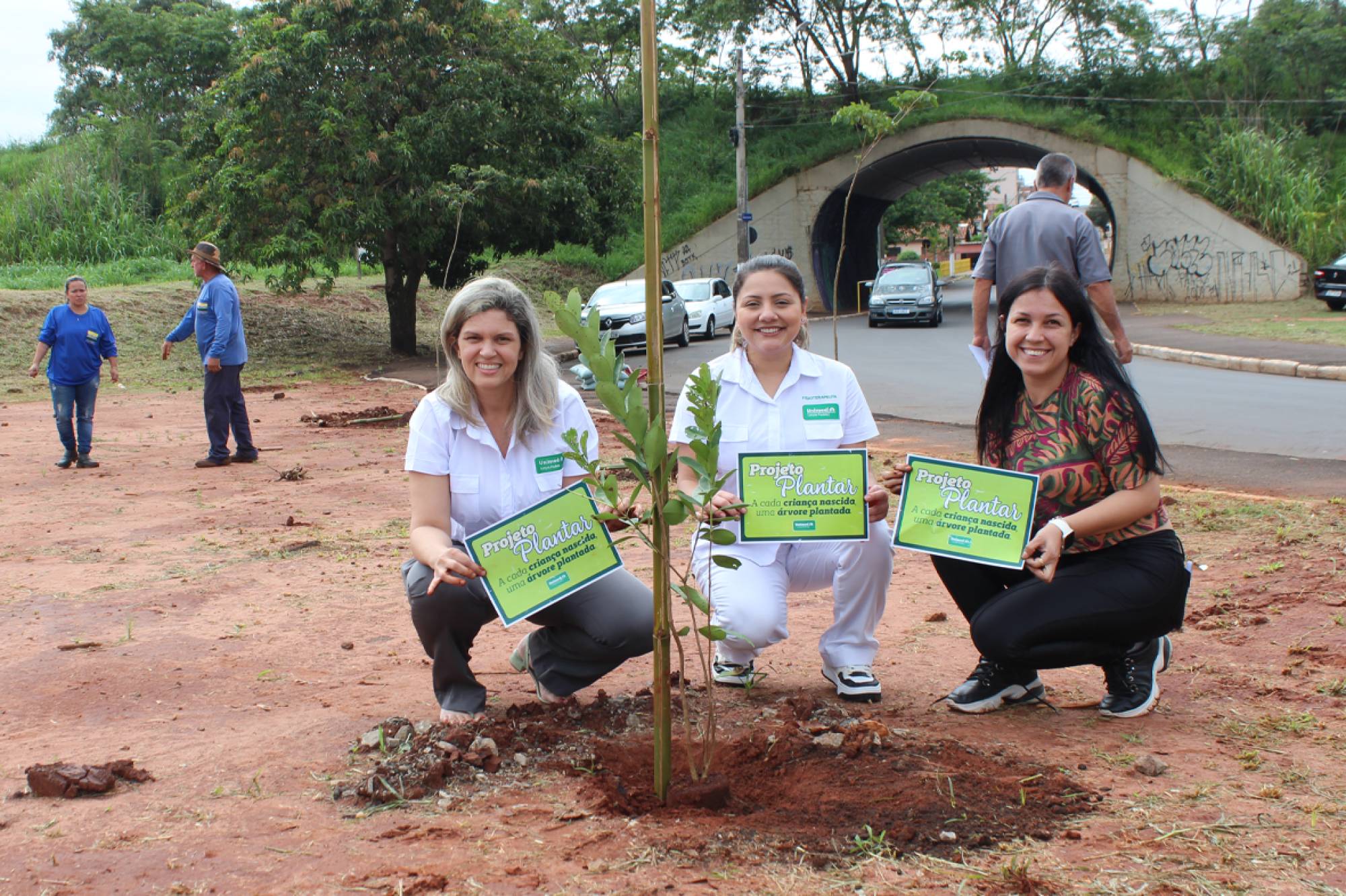 Unimed Lençóis Paulista​​​​​​​ planta árvores na Vila Contente